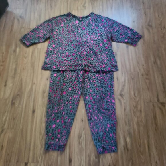 Simply Vera Vera Wang Womens Pajamas 2-Piece PJ Set Animal Print Size L - Picture 6 of 8